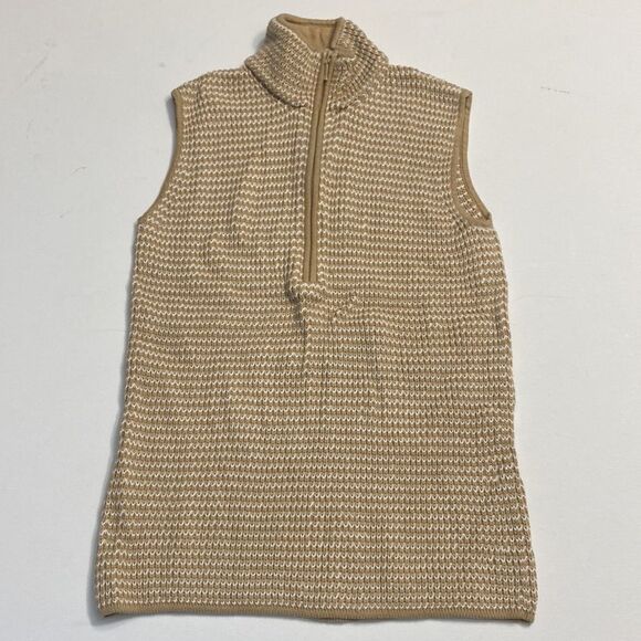 Vintage Quarter Zip Turtle Neck Sweater Tank - Picture 2 of 6